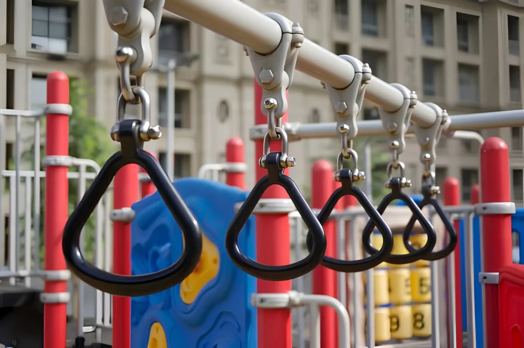 Children’s playground at Hiranandani Estates Mumbai with slides and climbing structures